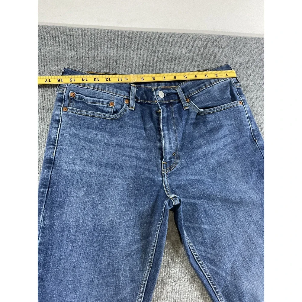 Levi's 511 Slim Fit Jeans Mens 34x30 Medium Wash Blue Denim Stretch Straight Pan